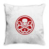 red skull logo avengers marvel comics gift Throw Pillow