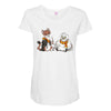 the owl and the weasel Maternity Scoop Neck T-shirt