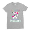 Born Unicorns-Born December Ladies Fitted T-Shirt
