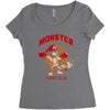 monster bros Women's Triblend Scoop T-shirt