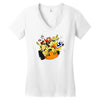 bad luck bowser Women's V-Neck T-Shirt