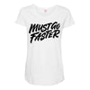 must go faster Maternity Scoop Neck T-shirt