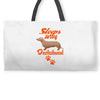 Sleeps With Dachshund Weekender Totes