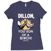 predator movie dillon licensed adult Ladies Fitted T-Shirt