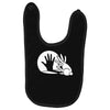 rabbit silhouette Baby Bibs