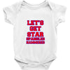 star spangled hammered Baby Onesie