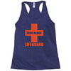 nude beach   lifeguard Racerback Tank