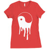 yang and yin dripping chinese symbol fashion geek samurai Ladies Fitted T-Shirt