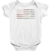 Vintage Usa Flag Baby Onesie
