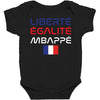 Librate Egalite Mbappe France Baby Bodysuit