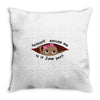 June Peeking Out Baby Girl Throw Pillow