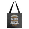 Super Cool Father Of A Freaking Awesome Daughter Tote Bags