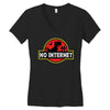 No Internet Women's V-Neck T-Shirt