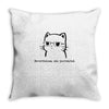 nevertheless, she purrsisted Throw Pillow
