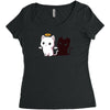 purr evil 2 Women's Triblend Scoop T-shirt