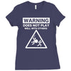 warning does not play well with others Ladies Fitted T-Shirt