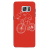 shark riding bicycle bike funny Samsung Galaxy S7
