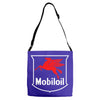 mobil oil vintage logo Adjustable Strap Totes