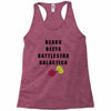 bears beets battlestar galactica Racerback Tank