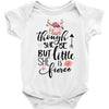 Though She Be But Little She Is Fierce Baby Bodysuit