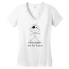 safety goggles Women's V-Neck T-Shirt