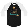 house is not a home without a frenchie 3/4 Sleeve Shirt