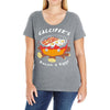 calcifer's bacon and eggs Ladies Curvy T-Shirt