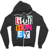 new mudhoney logo Zipper Hoodie