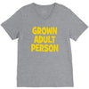 grown adult person V-Neck Tee