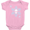 skull snowflakes alternative christmas jumper Baby Onesie