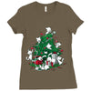 cat tree Ladies Fitted T-Shirt