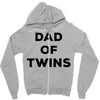 Dad of Twins Zipper Hoodie