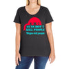 guns dont kill people Ladies Curvy T-Shirt