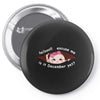December  Peeking Out Asian Baby Girl Pin-back button