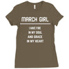 March Girl Ladies Fitted T-Shirt