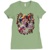 wicked jester skull Ladies Fitted T-Shirt