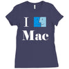 apple macintosh computer Ladies Fitted T-Shirt