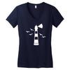 lighthouse Women's V-Neck T-Shirt