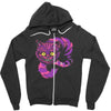 grinning like a cheshire cat 2 Zipper Hoodie