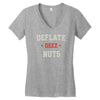 deflate deez nuts Women's V-Neck T-Shirt