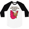 hi quality frenchie 3/4 Sleeve Shirt