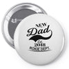 New Dad 2018 Rokie Dept. Pin-back button