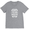 Super Cool Father Of A Freaking Awesome Daughter V-Neck Tee
