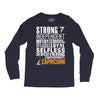 Strong Independent Motivated Capricorn Long Sleeve Shirts