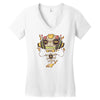 robo music Women's V-Neck T-Shirt