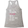 Yes...I'm Pregnant.It's a Girl! And No...You Can't Touch My Belly! Racerback Tank