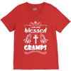 I Am One Blessed Gramps V-Neck Tee