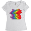 Goku Rainbow Women's Triblend Scoop T-shirt