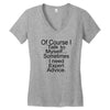 talk to myself Women's V-Neck T-Shirt