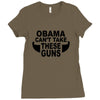 obama guns Ladies Fitted T-Shirt